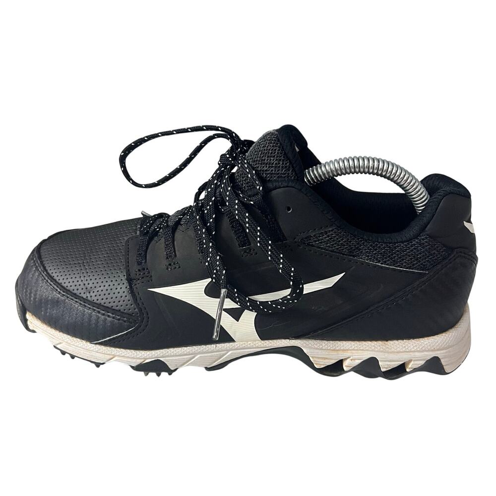 Mizuno Men Metal Baseball Cleats Sz 9.5 Black White 11GM195009